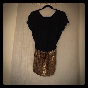 Never worn fully intact evening mini dress